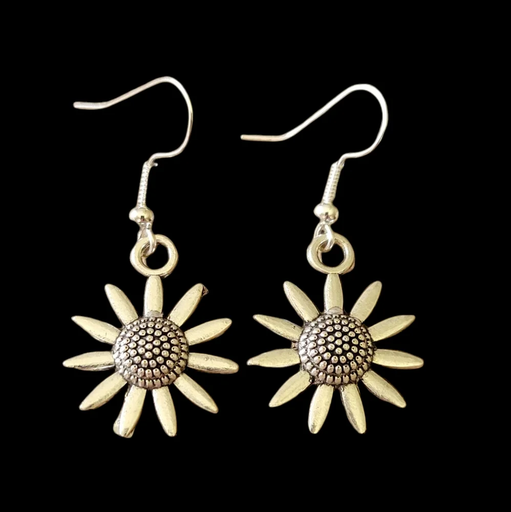 Sunflower earrings - Picture 1 of 2